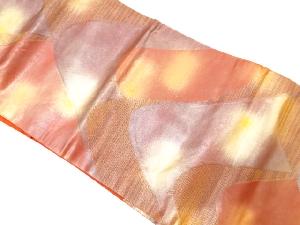 遠山模様織り出し　名古屋帯